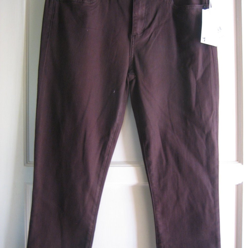 JOE'S JEANS Women New W/Tags Size 29 Icon Coated Dark Wine